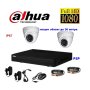 DAHUA DVR + 2 куполни камери DAHUA 1080р + кабели + захранване Full HD комплект, снимка 1 - HD камери - 42666764