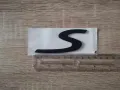 Porsche S черен мат емблема голям размер, снимка 2