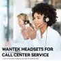 Wantek 881FUSB – USB слушалки с микрофон, 3-в-1, Noise Cancelling, снимка 7