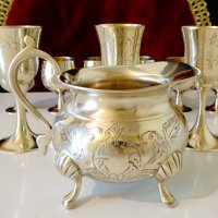 Английска бронзова чаша,барок. , снимка 6 - Антикварни и старинни предмети - 34568906