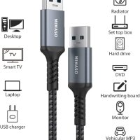 NIMASO кабел USB A към USB A, двукраен USB 3.0 кабел,100 см, снимка 2 - Кабели и адаптери - 42591348