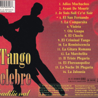 Продавам оригинални (лицензирани) аудио дискове (CD-та), с музика - TANGO SELEBRE, снимка 2 - CD дискове - 36335957