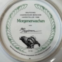 Немска колекционерска чиния с ловни мотиви. №4253, снимка 7 - Колекции - 41396162