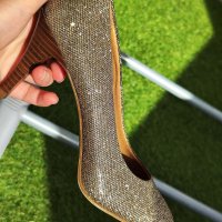 Graceland дамски обувки на ток, блестящи, златни 38 размер, снимка 11 - Дамски обувки на ток - 41268910