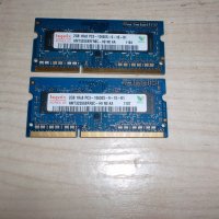 31.Ram за лаптоп DDR3 1333 MHz,PC3-10600,2Gb,hynix.Кит 2 Броя, снимка 1 - RAM памет - 41819978
