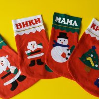 Коледен чорап с име, снимка 7 - Коледни подаръци - 42298611