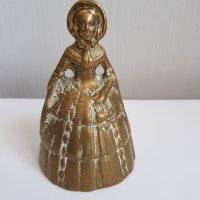 Стар бронзов звънец за прислуга -женска фигура, снимка 2 - Антикварни и старинни предмети - 34519787