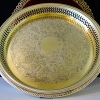 Канадски бронзов поднос Viking Plate,Art Deco , снимка 2 - Антикварни и старинни предмети - 39050987