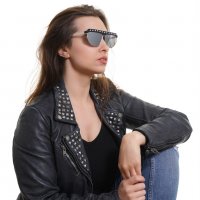 VICTORIA'S SECRET 🍊 Дамски огледални слънчеви очила BLACK MIRRORED нови с кутия, снимка 5 - Слънчеви и диоптрични очила - 40014836