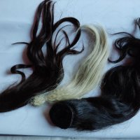 Екстеншън  естественa коса за перука (опашка), ролки за къдрене на коса - за обем и пръчки дунапрен, снимка 3 - Маши за коса - 33978171