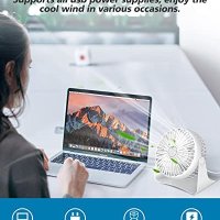 Нов Преносим вентилатор за дом, офис, пътуване къмпинг с USB , снимка 3 - Други стоки за дома - 40278421