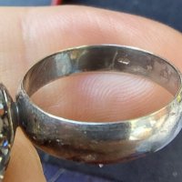 Сребърен пръстен топка с кристали "Swarovski"® / проба 925 и Житен клас , снимка 5 - Пръстени - 26286330