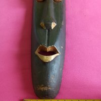 Голяма африканска дървена маска , снимка 1 - Статуетки - 41405742