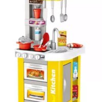 ✨ Детска кухня със светещи котлони, реалистични звуци и мивка с течаща вода, снимка 3 - Играчки за стая - 44329009