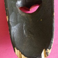 Голяма африканска дървена маска , снимка 4 - Статуетки - 41405742