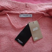 Нова жилетка Mango в бледо розово, плетен пуловер Манго, снимка 11 - Жилетки - 41575608