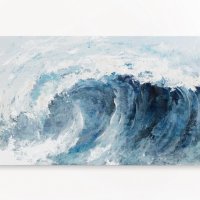 145см! Огромна картина "Морски вълни", снимка 1 - Картини - 42275546