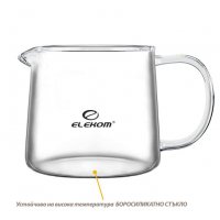 Стъклена кана за чай с цедка,термоустойчиво стъкло Елеком ЕК-ТР100-1000мл., снимка 5 - Аксесоари за кухня - 39295656