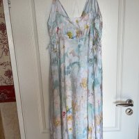 Нова разкошна XL елегантна ежедневна удобна рокля флорален десен нежни цветя , снимка 6 - Рокли - 41674883