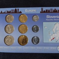 Словения - Комплектен сет от 9 монети , UNC, снимка 2 - Нумизматика и бонистика - 39646917