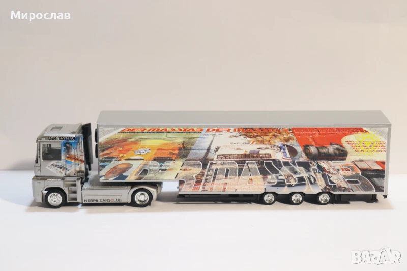 HERPA H0 1/87 RENAULT MAGNUM ВЛЕКАЧ КАМИОН МОДЕЛ ТИР, снимка 1