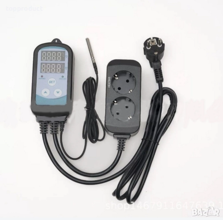 Двоен терморегулатор, термостат, термореле, снимка 1