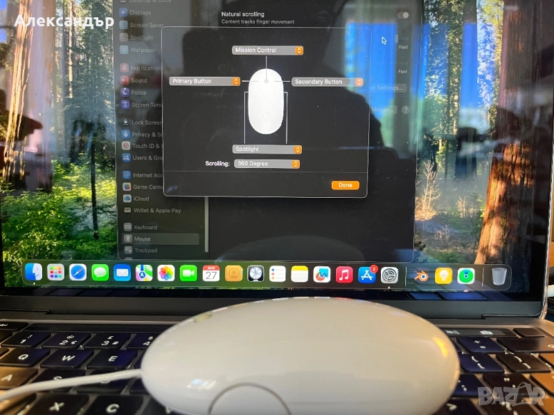 Мишка Apple Mighty Mouse A1152, снимка 1