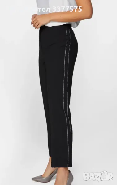 ZARA панталон с кант черен, снимка 1