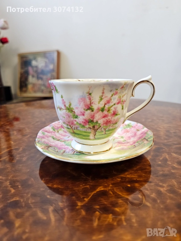 Чаша за кафе от костен порцелан, снимка 1