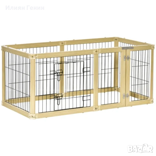 PawHut Кошарка за кученца „Направи си сам“ 6 решетки, снимка 1