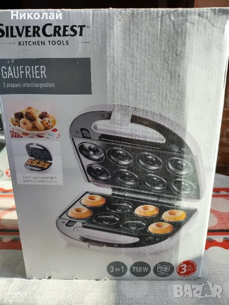 Машина за сандвичи 3 в 1 Silvercrest SSMW 750 D2, снимка 1
