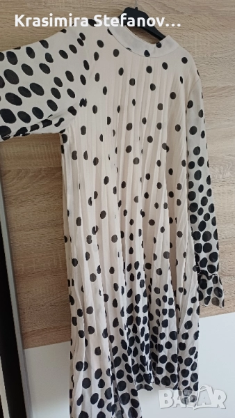 дамска шикозна рокля-плисе, снимка 1