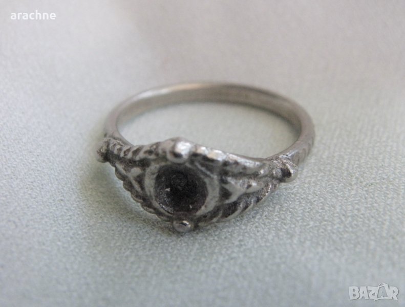 Възрожденски сребърен пръстен, снимка 1