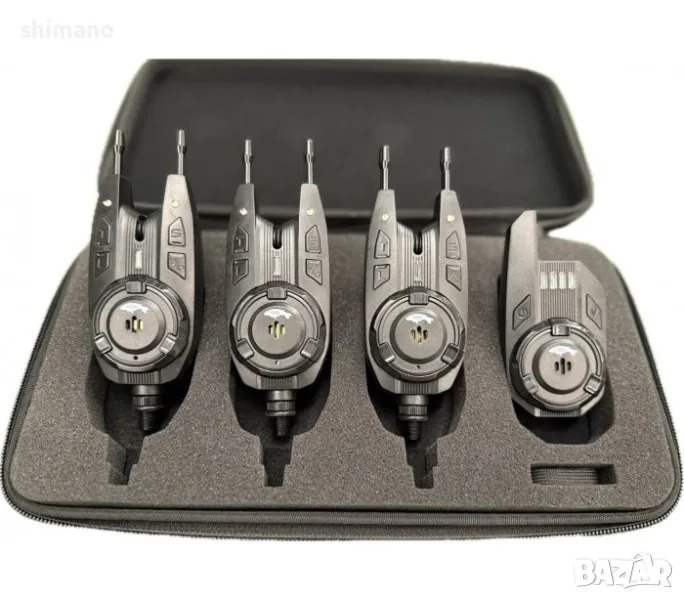 Комплект сигнализатори CarpMax Violent 3+1 обхват до 500м, снимка 1