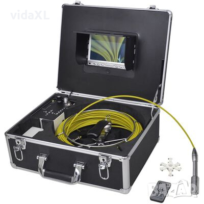 vidaXL Камера за инспектиране на тръби, 30 м, с DVR контролна кутия（SKU:141772, снимка 1