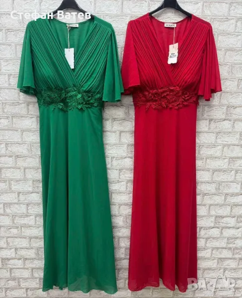 Дълъг модел официални рокли от шифон, снимка 1