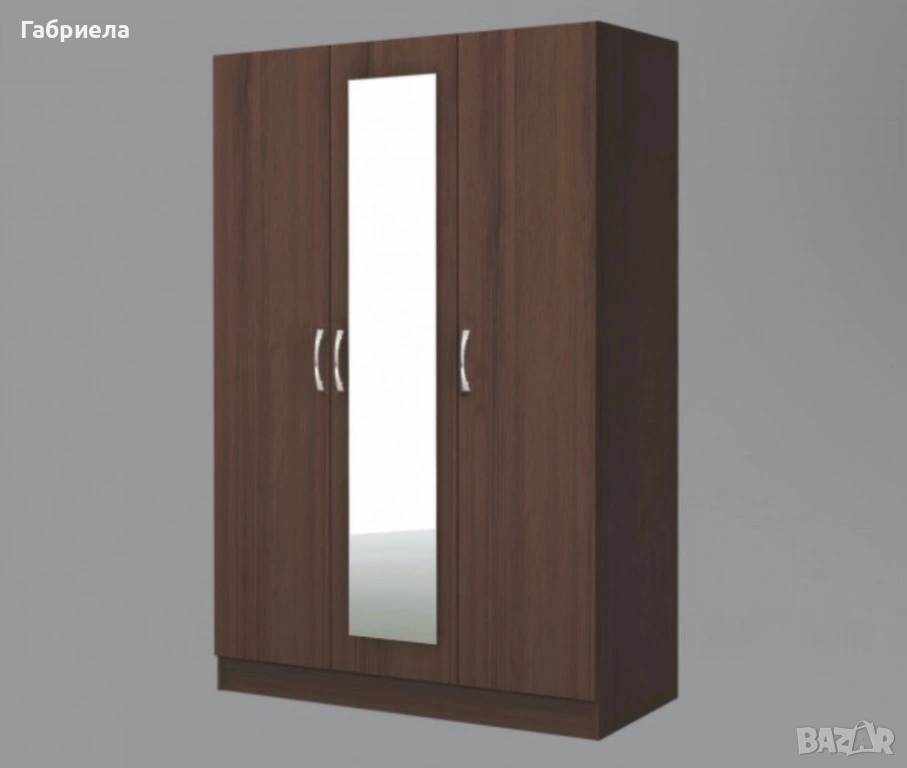 Трикрилен гардероб , снимка 1