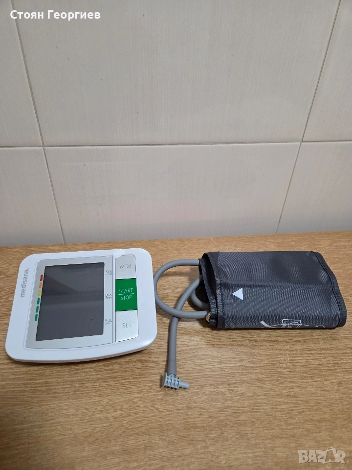 Чисто нов Апарат за измерване на кръвно налягане Medisana BU 510, Голям LCD дисплей, За предмишница, снимка 1