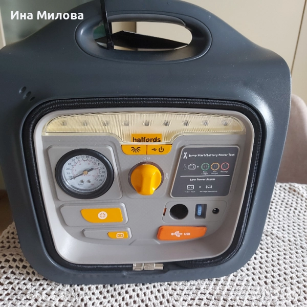 Мобилно зарядно за акумулатор на кола, снимка 1