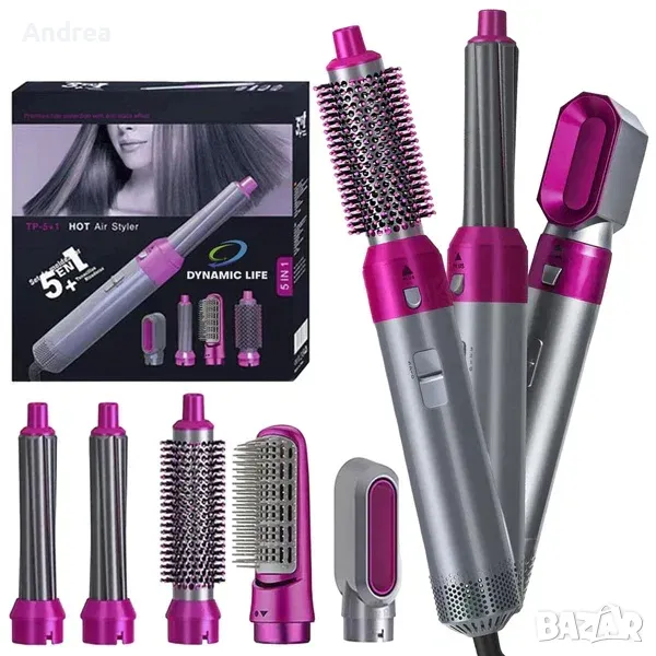 Комбиниран преса за коса 5в1 Hot Air Styler, снимка 1