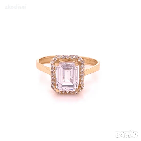 Златен дамски пръстен 2,41гр. 14кр.проба:585 размер:56 модел:28127-4, снимка 1