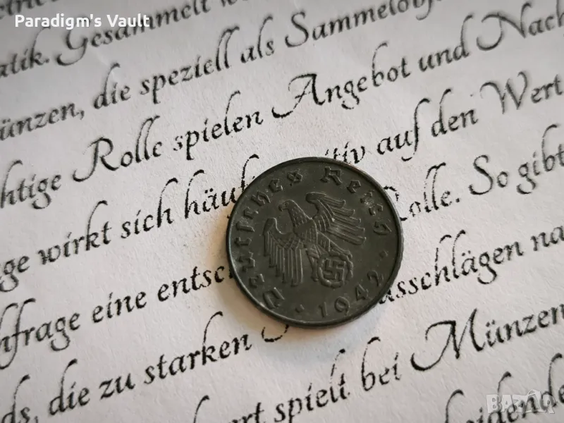 Монета - Трети райх - Германия - 5 пфенига | 1942г.; серия А, снимка 1