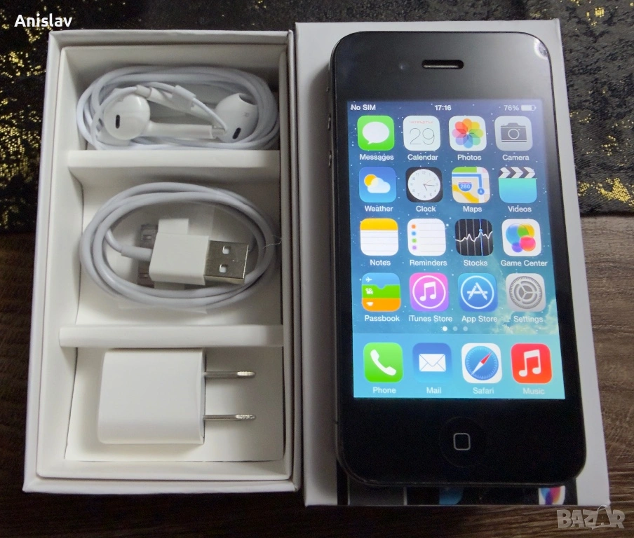 Apple iPhone 4S с кутия, 16GB, снимка 1