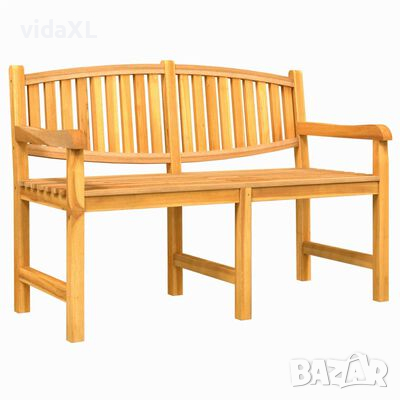 vidaXL Градинска пейка, 149,5x60x90 см, тик масив（SKU:364409, снимка 1