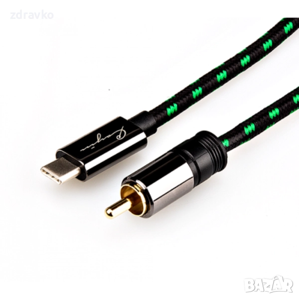 Коаксиален кабел Cayin CS-30TCR Type-C към RCA  1m., снимка 1