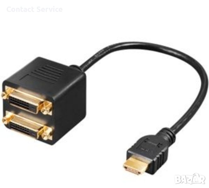 Video splitter Digitus HDMI TypeA - 2xDVI-D (24+1) (AK-508003)

, снимка 1