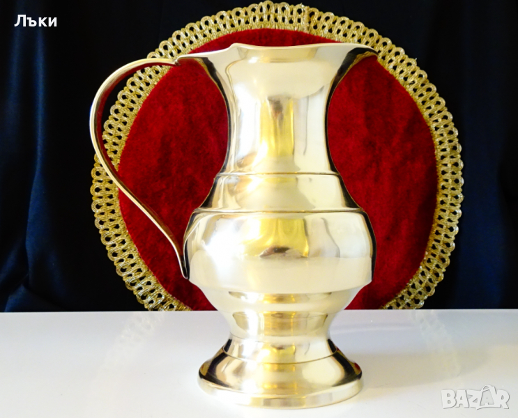 Старинна бронзова кана 900 мл., снимка 1