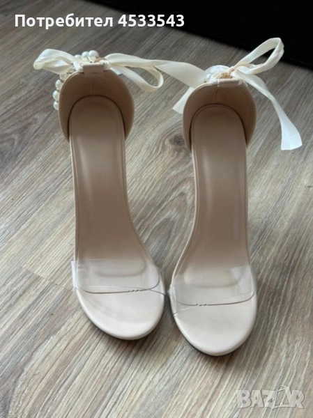 Дамски сандали на ток, снимка 1