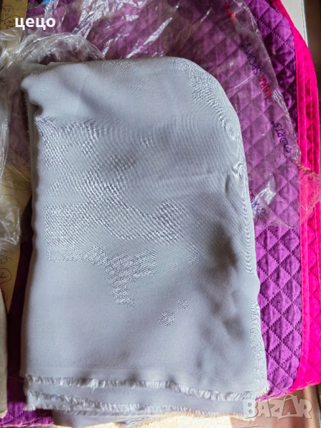 продавам бледосив плат триацетат, снимка 1