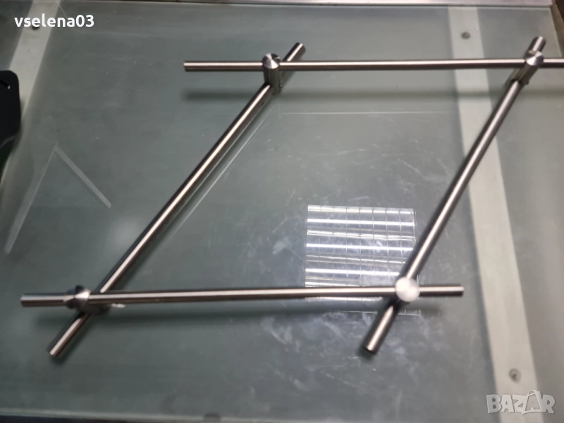 комплект държачи и тръби от неръждаема стомана, снимка 1